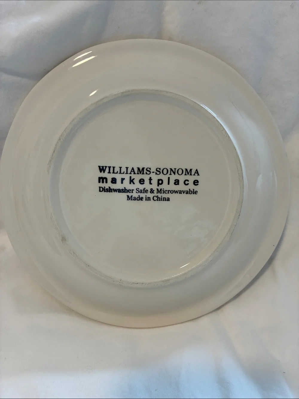William Sonoma Snowman Plates, Set of Six, New in Box